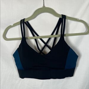 EVREE Barbella Sports Bra Black and Blue size M